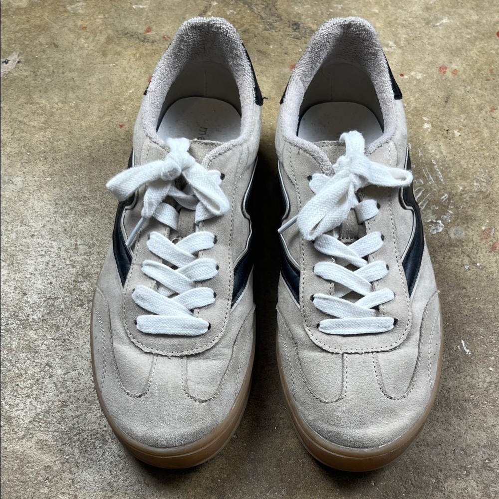 Madden Girl Beige and Black Sneakers